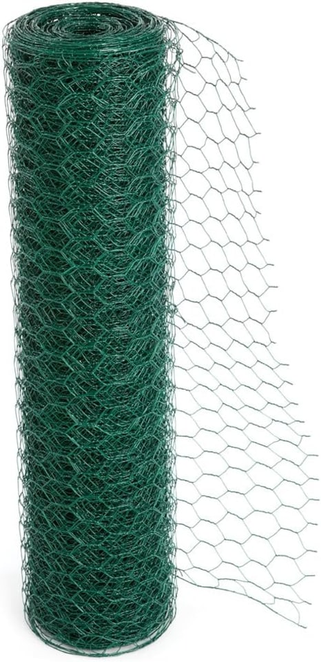 image 1 of Actiaspet PVC Coated Green Chicken Wire Mesh 60cm x 25m Rabbit Garden Fencing