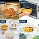 image 6 of Borosil Deep Round Glass Casserole with Lid (1.2 Litre), Transparent, Oven & Microwave Safe Serving Bowl