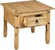 image 3 of Corona Lamp Table 1 Drawer Mexican Solid Pine