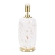image 1 of ValueLights India White Confetti Glass Rounded Table Lamp Base