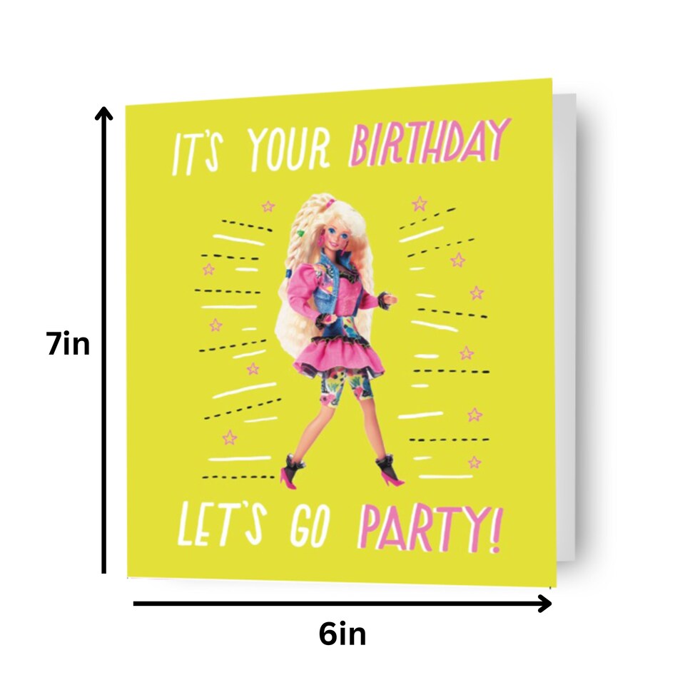 image 1 of Barbie 'Let's Go Party!' Birthday Card