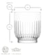 image 3 of LAV 12pc Tokyo Glassware Set - Clear Clear