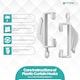 image 3 of Plastic Curtain Hook, Strong & Durable White Curtain Hooks - 50pcs
