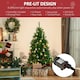 image 5 of HOMCOM 5FT Prelit Artificial Christmas Tree w/ Warm White Light Xmas Decoration