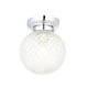 image 2 of Set of 2 Tropic - Textured Glass IP44 Bathroom Ceiling Lights