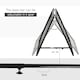 image 4 of HOMCOM Adjustable Angle Rebounde Training Set w/ Double Layer Net