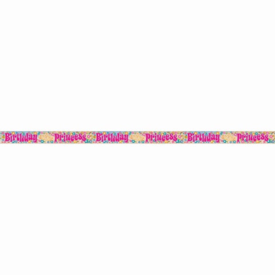 image 1 of 12ft Birthday Princess Prism Banner