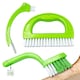 image 2 of Grout & Tile Cleaning Brush Set 3 in 1 Tool for Cleaning Bathroom Tiles and Showers
