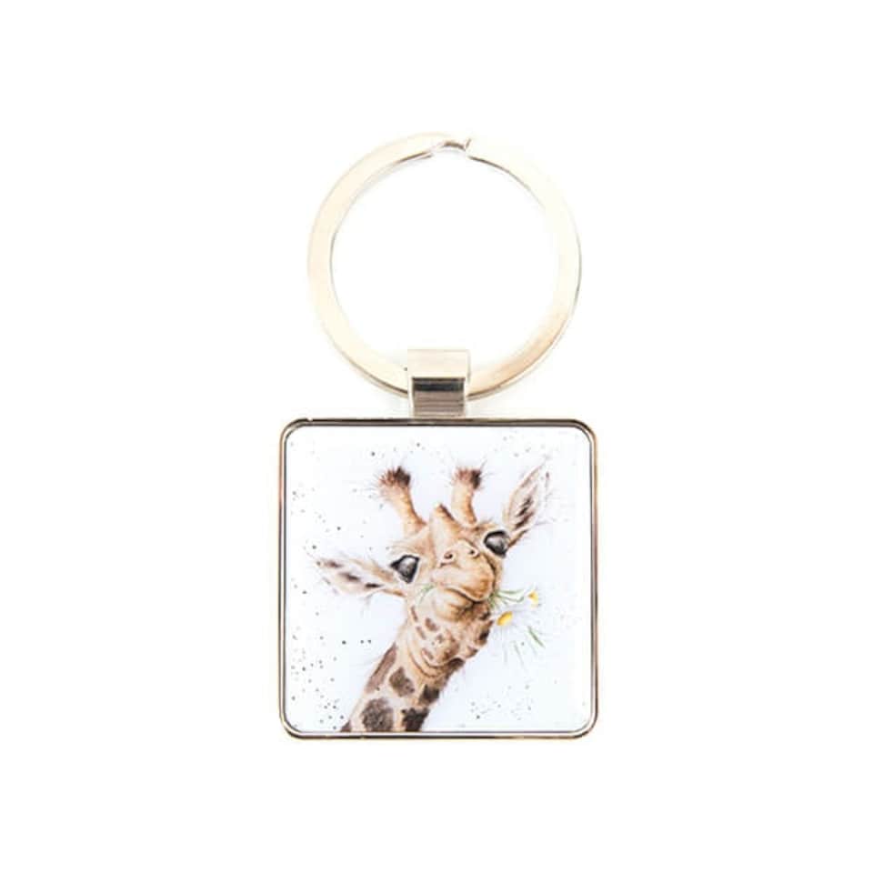 Wrendale Designs 'Flowers' Giraffe Keyring