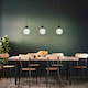 image 1 of Burton 3 Light Black Ceiling Pendant Bar