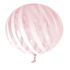Red Striped 18" Vortex Balloon