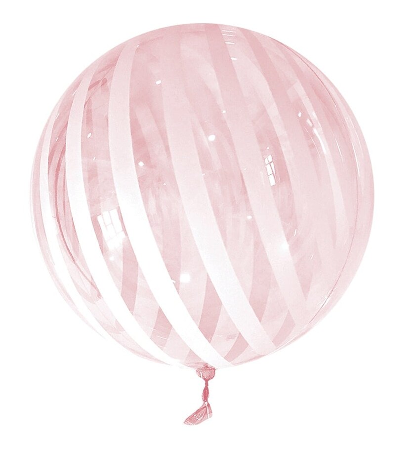 Red Striped 18" Vortex Balloon