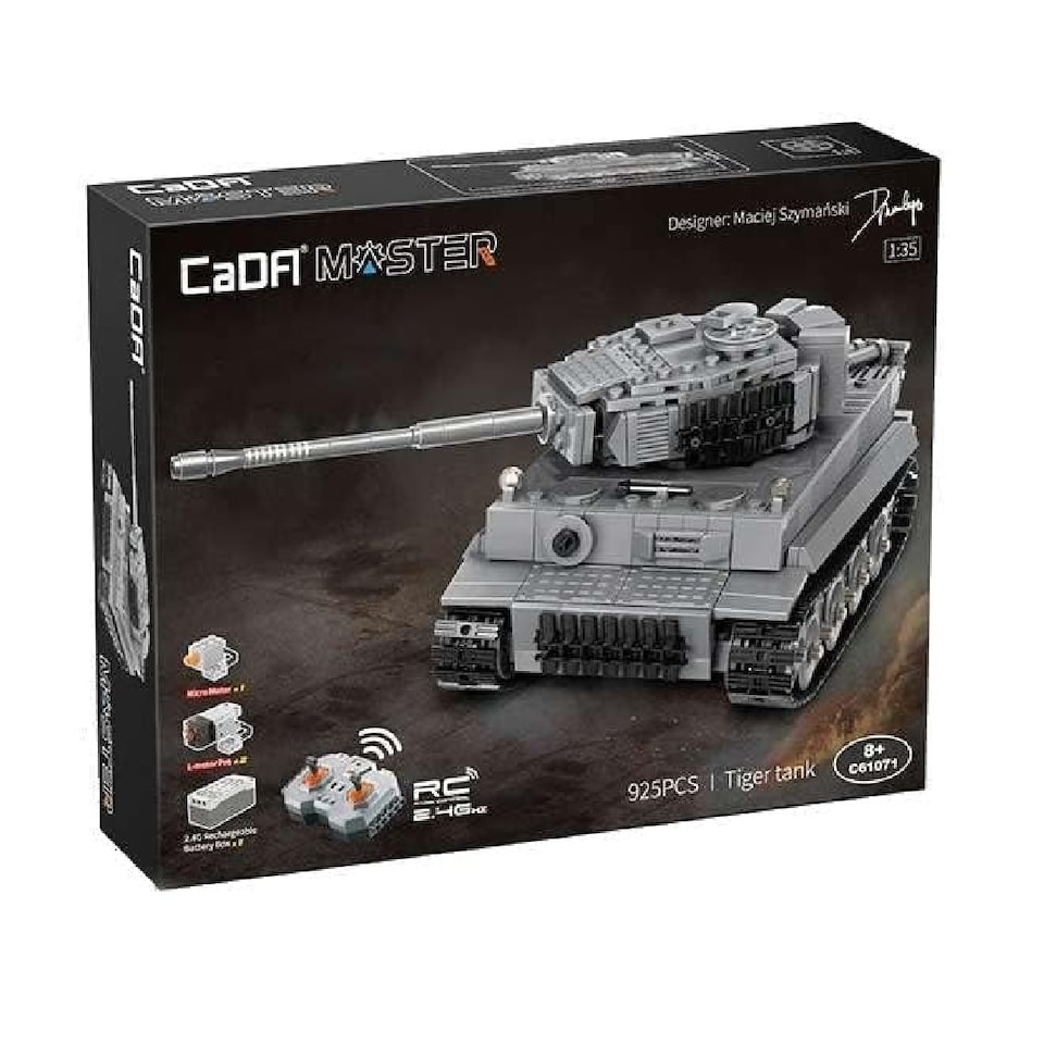 image 1 of Cada Master Tiger Tank 925 Piece Construction Set