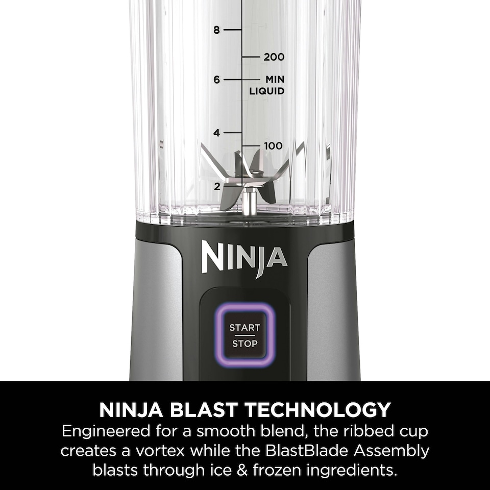 image 1 of Ninja Blast BC151UKBK Cordless Portable Blender Black Black
