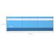 image 7 of Outsunny Camping Windbreaks with Clear Windows and Carry Bag, 440 x 140cm, Blue