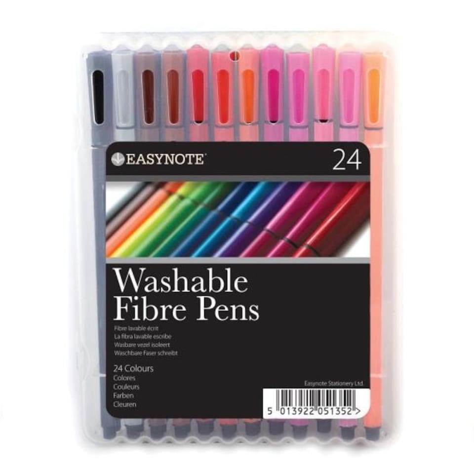 image 1 of Easynote Washable Fibre Pens (Pack of 24)