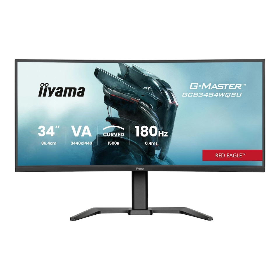 iiyama G-Master GCB3484WQSU 34" Curved Ultrawide QHD 180Hz Freesync Premium Gaming Monitor