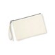 image 2 of Westford Mill Canvas Wristlet Pouch - Natural/Light Grey - One Size Cream