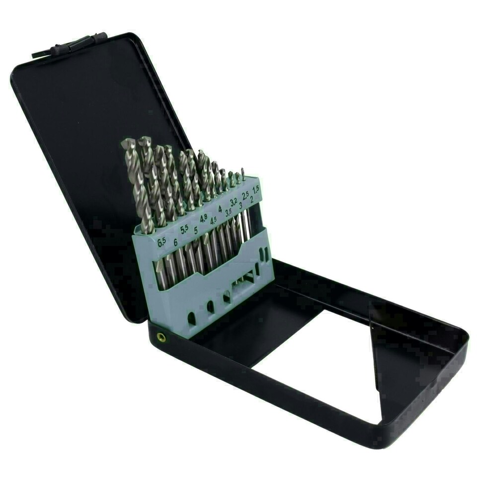 image 1 of 13pc HSS-G XTRA Metric Drill Bits Split Point Drills Metal Cast Iron 1.5 - 6.5mm