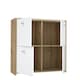 image 5 of Best Chest 4 Door Storage Cabinet White & Oak White