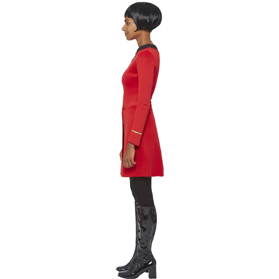 image 1 of Star Trek Womens/Ladies Original Series Operations Uniform Costume Dress | Red | Red | S | 1