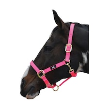Hy Grand Prix Head Collar - Hot Pink - Pony