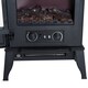 image 8 of HOMCOM Electric Stove Heater LED Flame Effect 1000W/2000W | Black