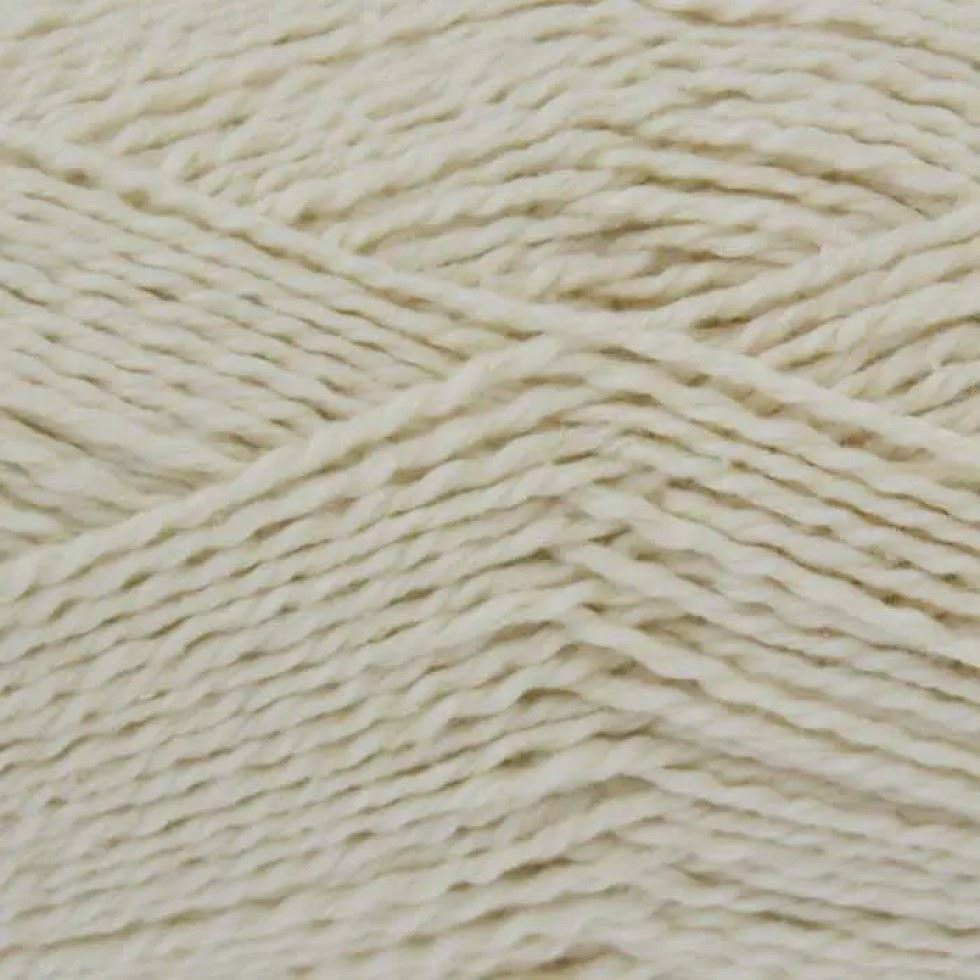 King Cole Cream Finesse Cotton Silk DK Yarn (Value Pack 12 x 50g Balls) For Crochet, Knitting - 120m per ball