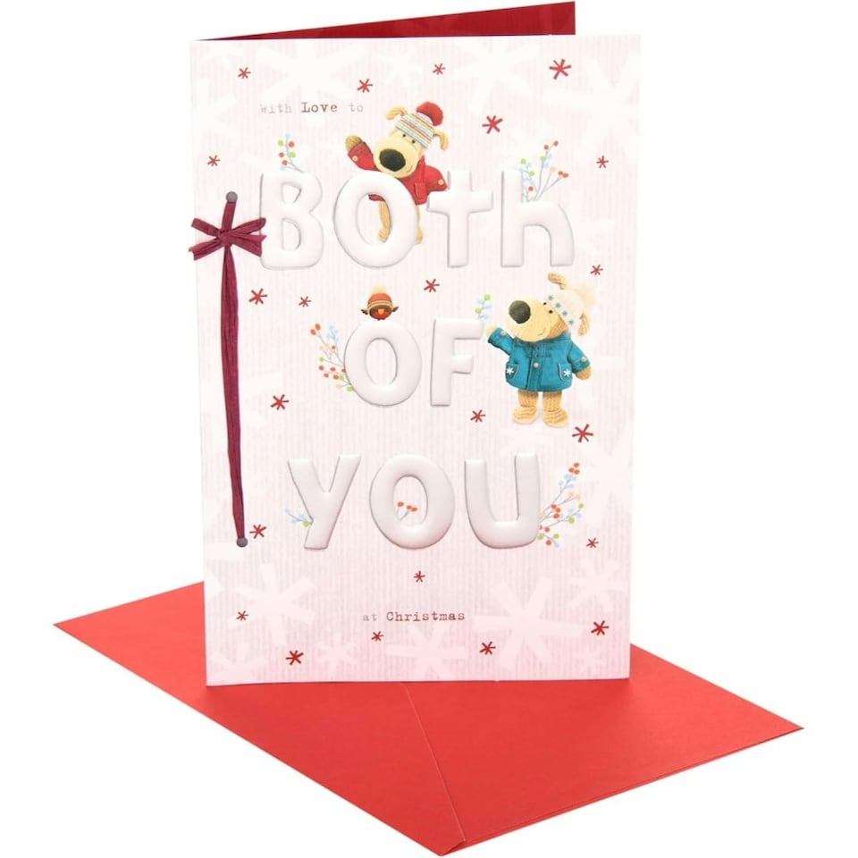 image 1 of Boofles Standing By Lettering Both Of You Christmas Card