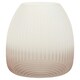 image 4 of Interiors by Premier Small Grey Ombre Glass Vase, Ribbed Glass Vase, Textured Modern Vase, Chic Flower Vase, Grey Glass Vase Grey