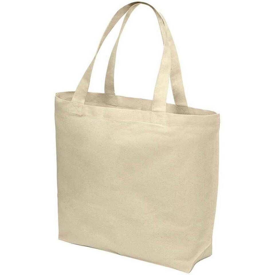image 1 of Brand Lab Plain Oversized Tote Bag - Natural - One Size Cream