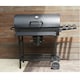 image 6 of Large Charcoal Oil Drum BBQ Grill Portable Barrel Barbecue With Lid Wheels Side Table