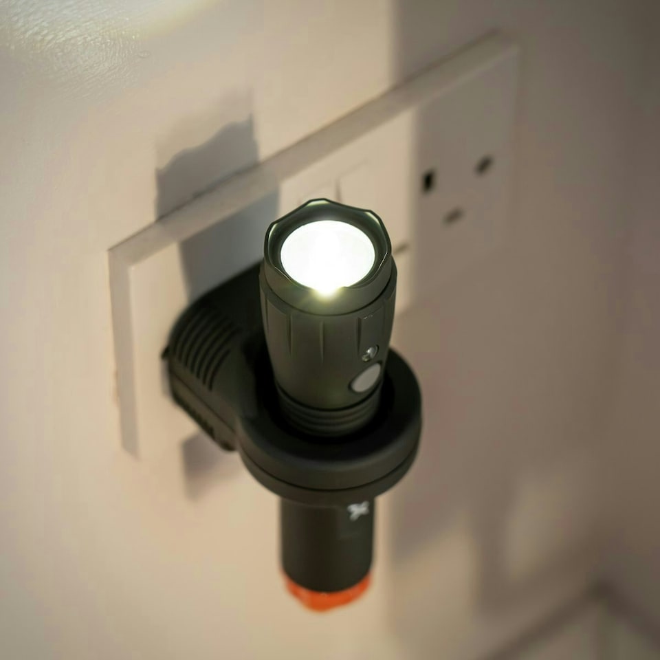 image 1 of Xtralite NiteSafe 3-in-1 Rechargeable LED Torch, Night Light, and Automatic Power Failure Light – Induction Charged and Weatherproof