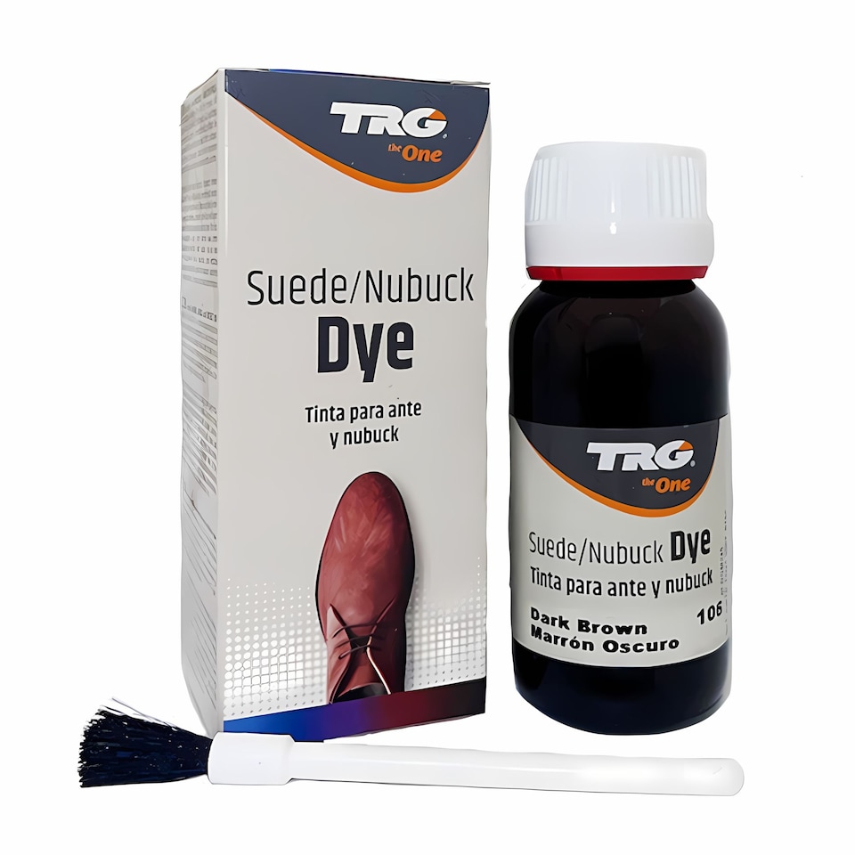 image 1 of TRG Suede Shoe Dye - Specialised Recolouring for Shoes and Boots 50ml | Brown | Dark Brown