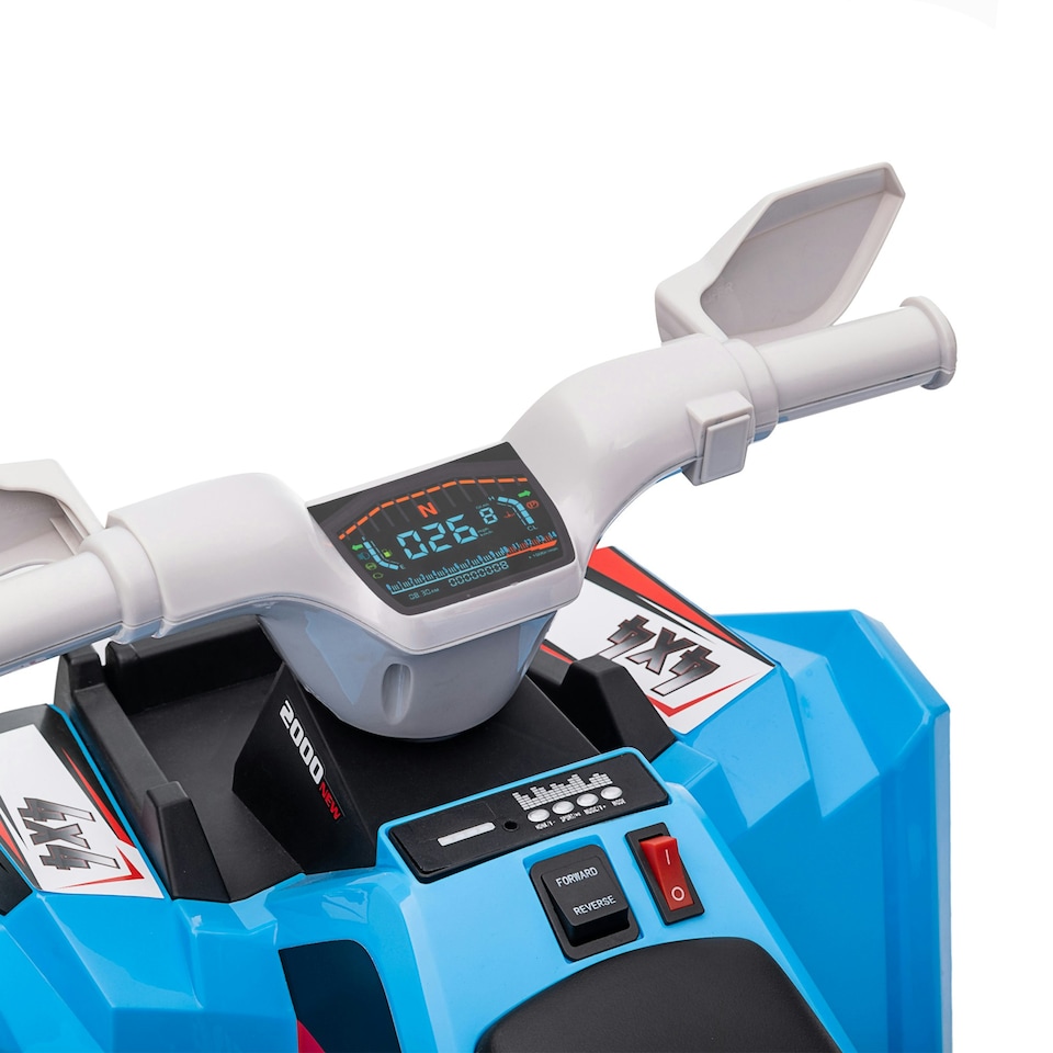 image 1 of HOMCOM Electric Quad Bike, 6V Kids Ride-On ATV, for Ages 18-36 Months - Blue
