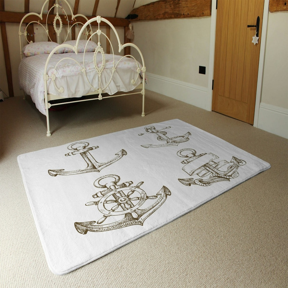 image 1 of Drawn Anchors (Rug) Multi | Large: 140x200cm