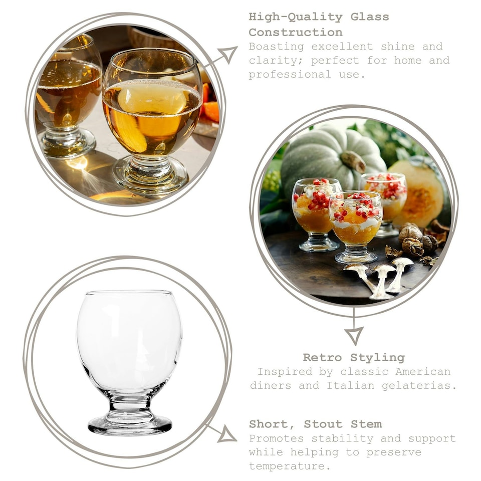 image 1 of LAV Nectar Glass Tumblers - 280ml - Pack of 6 Clear