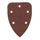 image 6 of Hook And Loop Detail Sanding Pads Discs 140mm Triangular 80 Grit Medium 100pc