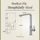 image 5 of Balterley Chara Kitchen Mono Mixer Tap with Single Lever Handle, Curved Swivel Spout | Silver | Brushed Nickel | 1