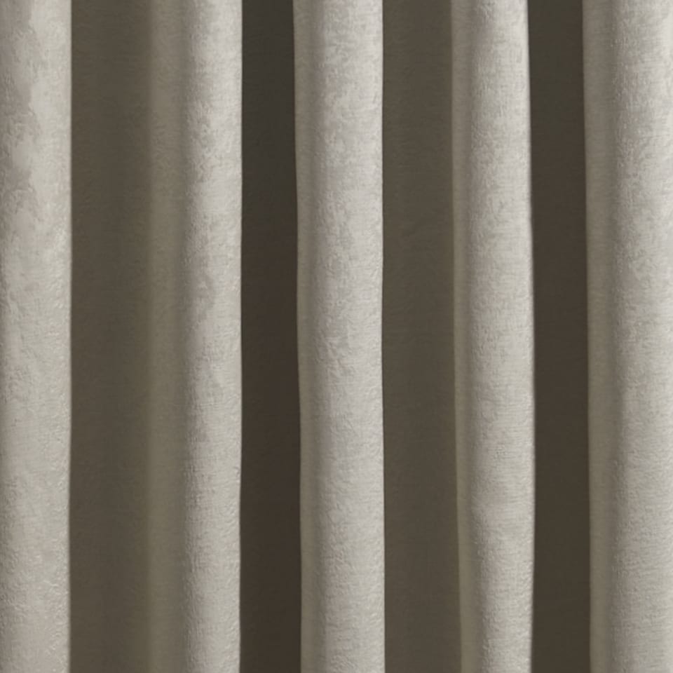 image 1 of Fusion Strata Eyelet Single Panel Door Curtain Natural