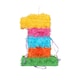 image 1 of Fax Potato Number 1 Pinata Set with Stick & Blindfold - Pink Stick