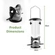 image 2 of Medium Outdoor Garden Hanging Metal Wild Bird Seed Feeder