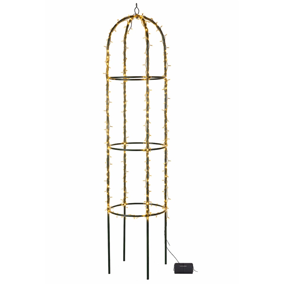 image 1 of Gardenwize 100 LEDs Solar Light up Trellis