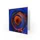 image 2 of Little World Abstract Fiery Sunset Art Card