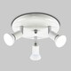 image 1 of ValueLights Round Gloss White Spotlight and GU10 Spotlight LED 5W Cool White 6500K Bulb White