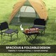 image 3 of Outsunny 3-4 Person Camping Tent, Waterproof Tent Orange | Orange, Grey