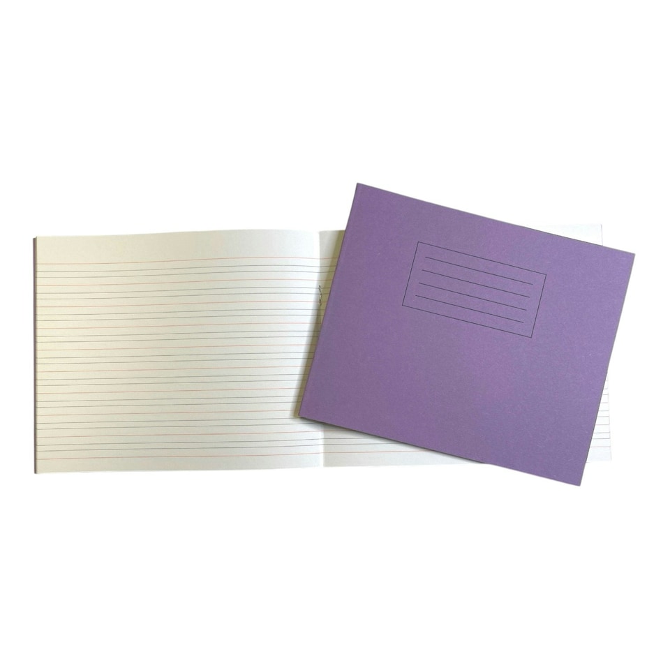 image 1 of Janrax Purple 32 Page Handwriting Book 165x200mm Exercise Book WF Paper with 225gsm Manilla Cover