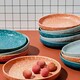 image 4 of Curateology LoHo Set of 4 Stoneware Cereal Bowls 21.5cm - Reactive Glaze Cloud Grey