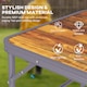 image 7 of Outsunny 3ft Folding Camping Table Height Adjustable Aluminium Outdoor Garden Party Picnic BBQ Trestle Table Field Kitchen
