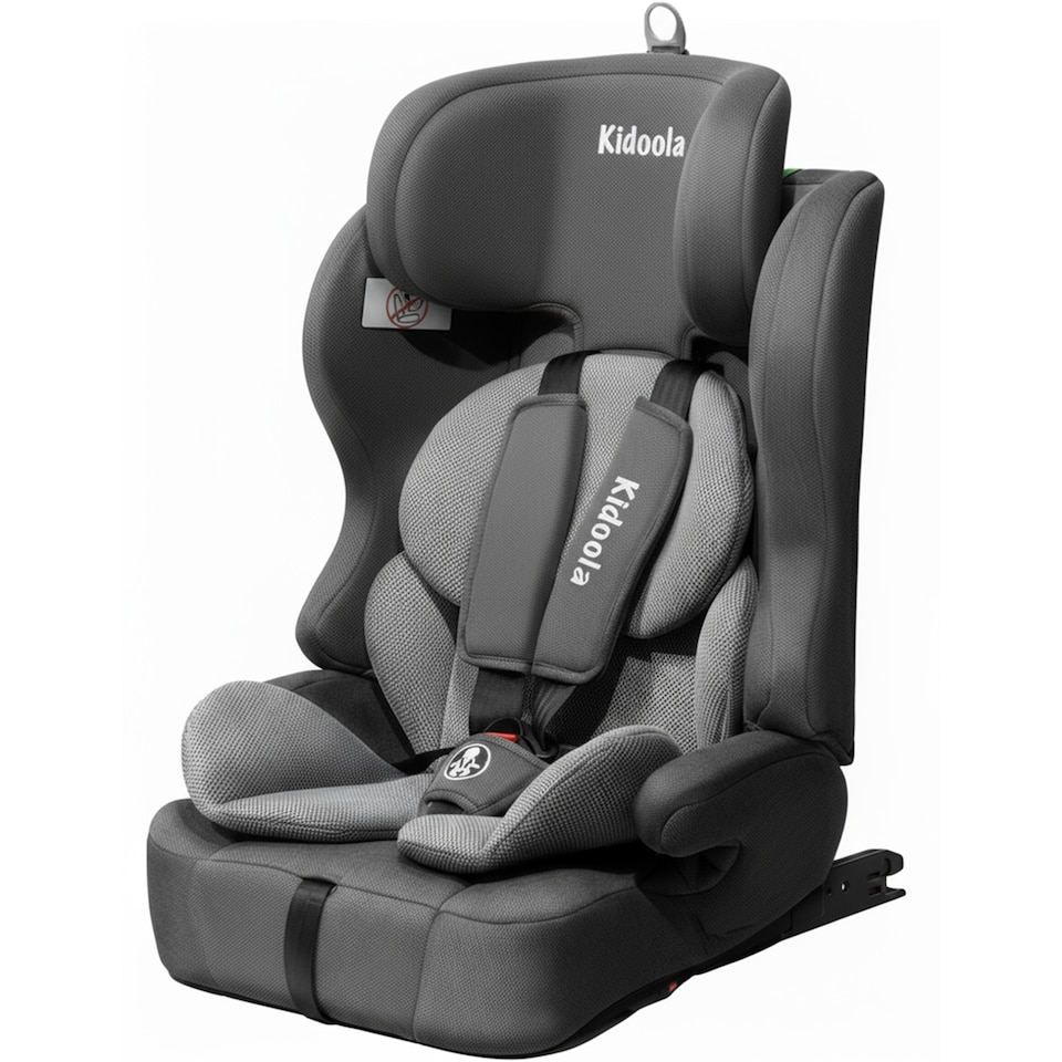 image 1 of Kidoola ISOFIX Car Seat, R129 i-Size, 15 Months to 12 Years, Grey